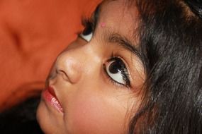 indian girl with big brown eyes