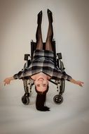 girl on the wheelchair