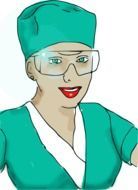 Ä°llustration of beautiful nurse