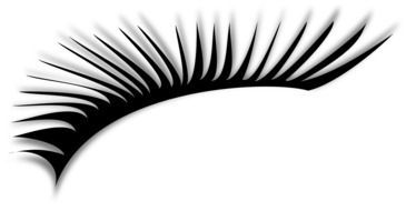 isolated eyelashes