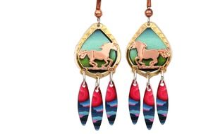 earrings with horses