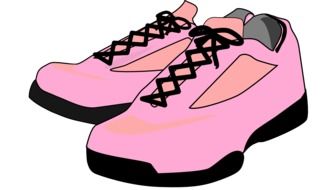 trainers pink shoes drawing