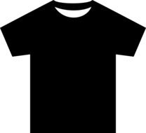 t shirt silhouette black