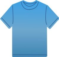 Clipart of Blue t shirt