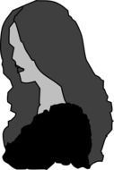 woman profile drawing