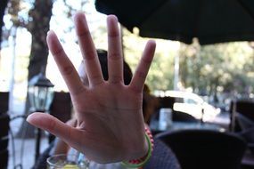 symbol stop no photo hand protection