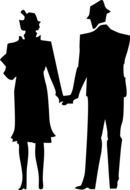 image of man and woman silhouettes