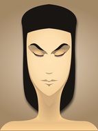 graphic image of a portrait of women
