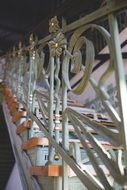 old metal hand rails