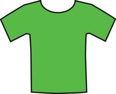 Clipart of green t-shirt