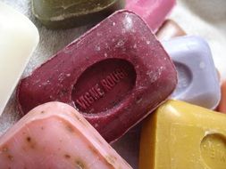 soap of different colors