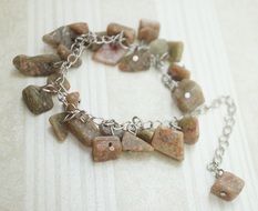 Bracelet made of autumn jasper