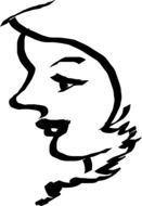 portrait of a woman as a graphic illustration