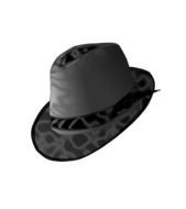 gray hat on white background