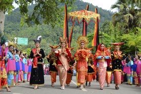 photo of the culture performance in Indonesia