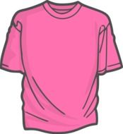 pink shirt drawing