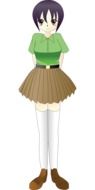 graphic image of a fashionable teenager girl