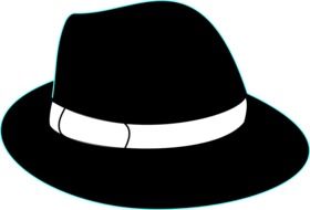 graphic image of a black hat