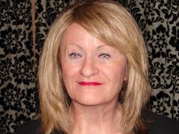Portrait of blond hair woman