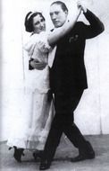 vintage photo of a couple dancing tango