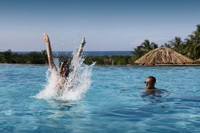 Swimming pool on vacation