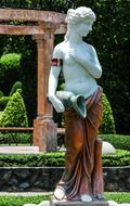 beautiful greek statue in the park
