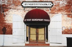 entrance to a brick building