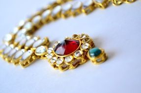golden necklace jewelry