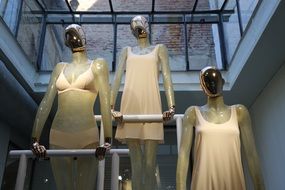 mannequins in shop display