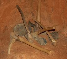 african old tools of 17th century