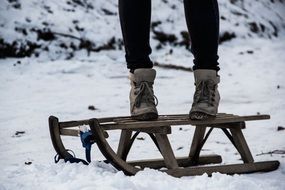 legs on sledges