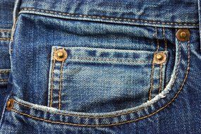 photo of jeans pocket