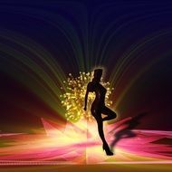 clipart of the showgirl
