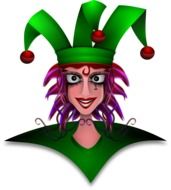 jester woman cartoon drawing