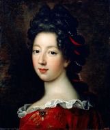 canvas with a portrait of a woman
