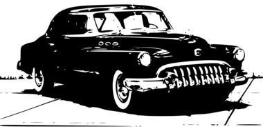 cars black and white drawing