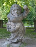 stone statue of a dwarf in Salzburg