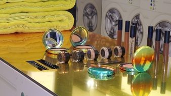glossy makeup tools