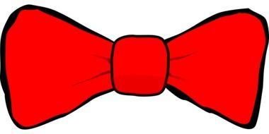 Red bowtie clipart