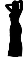 dress silhouette drawing
