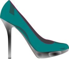 high heeled shoe