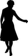 female silhouette drawing