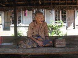 asian elderly woman