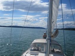 Sailing on the ship in Germany