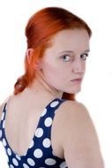 portrait of a red-haired woman