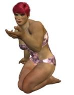 muscle woman drawing