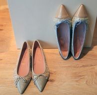 two pairs of women's shoes