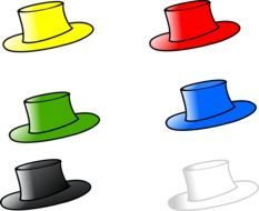 six hats drawing