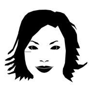 drawing of the woman face