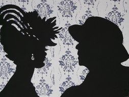 Picture of man and women's shadows